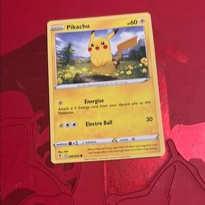 Pokemon Yellow and Red Pikachu Card Game